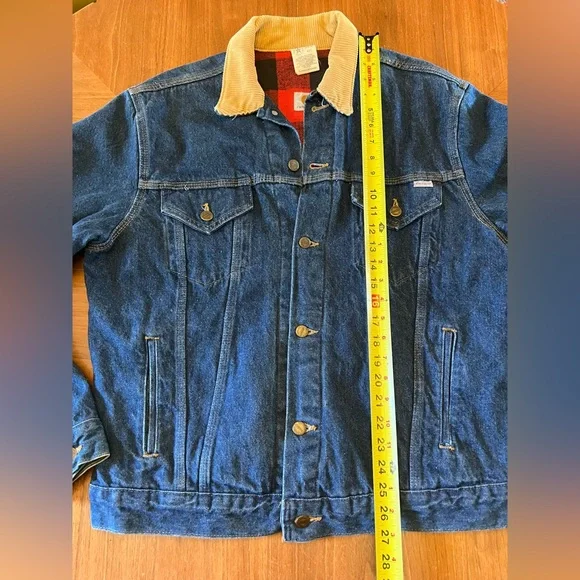 Vintage Carhartt Denim Jacket JF878 Men Buffalo Plaid Lined 100 Year USA - Picture 7 of 9
